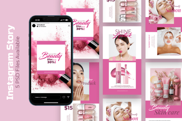 Download Beauty - Instagram Story Template - Instagram story template Collection