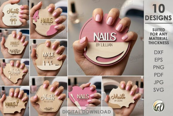 Download Personalized Nail Display Boards Bundle - Nail Collection