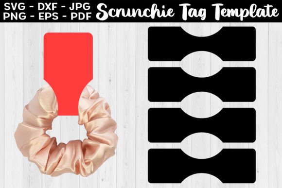 Download Scrunchie Tag Template SVG - Scrunchie tag template Collection