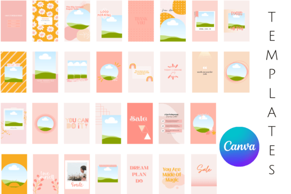 Download Instagram Story Templates Canva Pastel - Instagram story template Collection