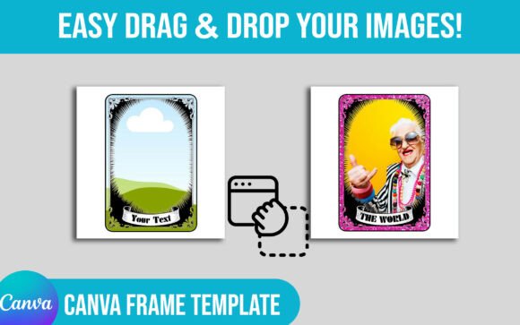 Download Tarot Card Editable Canva Frame Template - Premium Resources