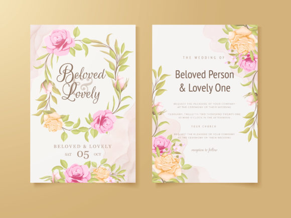 Download Wedding Invitation Card Templates Floral - Card templates Collection
