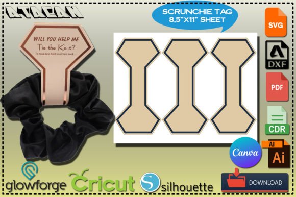 Download Scrunchie Tag Template / Scrunchie Label - Scrunchie tag template Collection