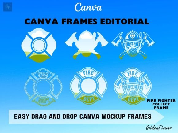 Download Fire Fighter Collect CANVA Frames - Premium Resources