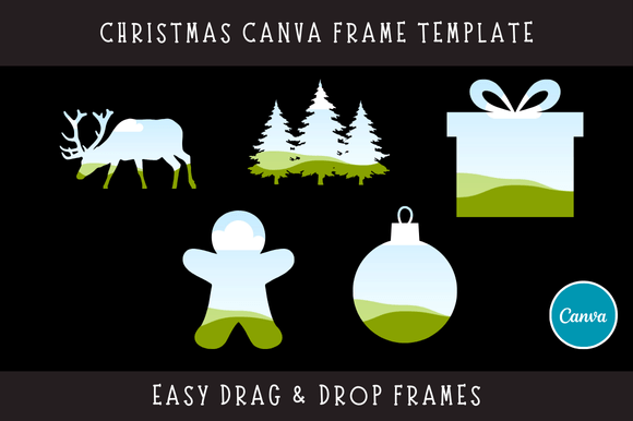Download Christmas Canva Frame Template - Premium Bundle