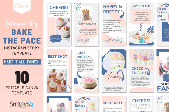 Download Bake the Pace Instagram Story Template - Instagram story template Collection